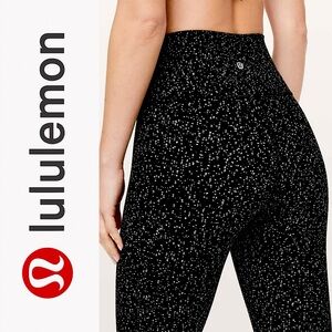 Lululemon Wunder Under Magnetized Jacquard High Waist 7/8 Tights Yoga Leggings